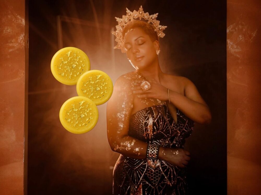 TURMERIC Gold Foil Soap 3.5 oz (Pack Of 3) - Image 3